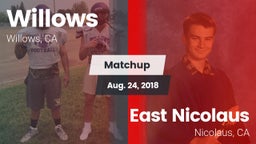 Matchup: Willows  vs. East Nicolaus  2018