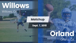 Matchup: Willows  vs. Orland  2018
