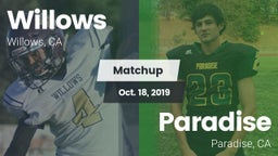Matchup: Willows  vs. Paradise  2019