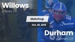 Matchup: Willows  vs. Durham  2019