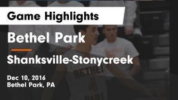 Bethel Park  vs Shanksville-Stonycreek Game Highlights - Dec 10, 2016