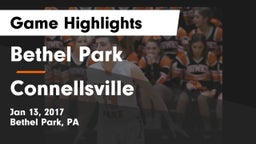 Bethel Park  vs Connellsville  Game Highlights - Jan 13, 2017