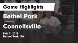 Bethel Park  vs Connellsville  Game Highlights - Feb 7, 2017