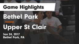 Bethel Park  vs Upper St Clair Game Highlights - Jan 24, 2017