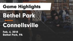 Bethel Park  vs Connellsville  Game Highlights - Feb. 6, 2018