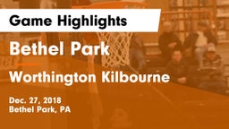 Bethel Park  vs Worthington Kilbourne  Game Highlights - Dec. 27, 2018