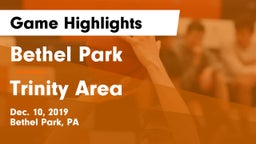 Bethel Park  vs Trinity Area  Game Highlights - Dec. 10, 2019
