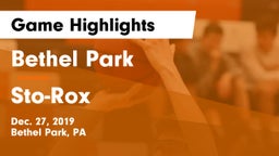 Bethel Park  vs Sto-Rox  Game Highlights - Dec. 27, 2019