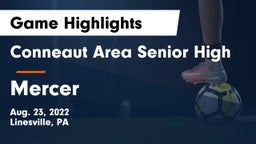 Conneaut Area Senior High vs Mercer  Game Highlights - Aug. 23, 2022