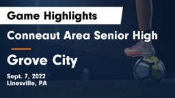 Conneaut Area Senior High vs Grove City  Game Highlights - Sept. 7, 2022