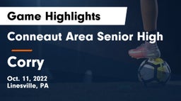 Conneaut Area Senior High vs Corry Game Highlights - Oct. 11, 2022
