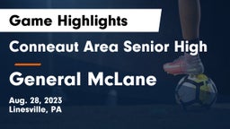 Conneaut Area Senior High vs General McLane Game Highlights - Aug. 28, 2023