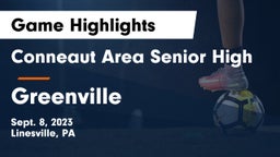 Conneaut Area Senior High vs Greenville Game Highlights - Sept. 8, 2023