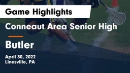 Conneaut Area Senior High vs Butler  Game Highlights - April 30, 2022