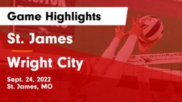 St. James  vs Wright City  Game Highlights - Sept. 24, 2022