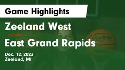 Zeeland West  vs East Grand Rapids  Game Highlights - Dec. 12, 2023