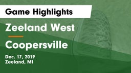 Zeeland West  vs Coopersville  Game Highlights - Dec. 17, 2019