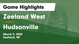 Zeeland West  vs Hudsonville  Game Highlights - March 9, 2020
