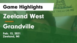 Zeeland West  vs Grandville  Game Highlights - Feb. 13, 2021