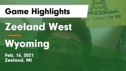 Zeeland West  vs Wyoming  Game Highlights - Feb. 16, 2021
