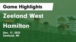 Zeeland West  vs Hamilton  Game Highlights - Dec. 17, 2022