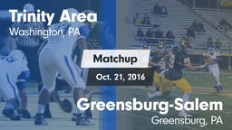 Matchup: Trinity  vs. Greensburg-Salem  2016