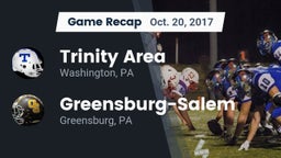 Recap: Trinity Area  vs. Greensburg-Salem  2017