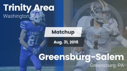 Matchup: Trinity  vs. Greensburg-Salem  2018