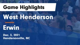 West Henderson  vs Erwin  Game Highlights - Dec. 3, 2021