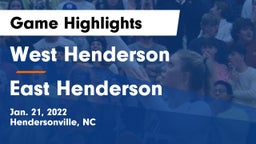 West Henderson  vs East Henderson  Game Highlights - Jan. 21, 2022