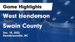 West Henderson  vs Swain County  Game Highlights - Jan. 18, 2023