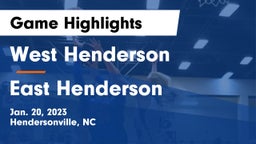 West Henderson  vs East Henderson  Game Highlights - Jan. 20, 2023