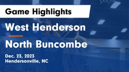 West Henderson  vs North Buncombe  Game Highlights - Dec. 23, 2023