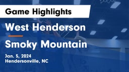 West Henderson  vs Smoky Mountain  Game Highlights - Jan. 5, 2024
