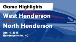 West Henderson  vs North Henderson  Game Highlights - Jan. 4, 2019