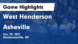 West Henderson  vs Asheville  Game Highlights - Jan. 29, 2021