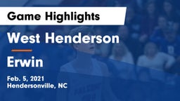 West Henderson  vs Erwin  Game Highlights - Feb. 5, 2021