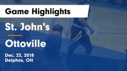 St. John's  vs Ottoville  Game Highlights - Dec. 22, 2018