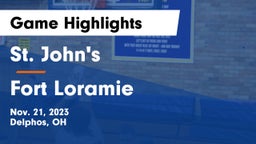 St. John's  vs Fort Loramie  Game Highlights - Nov. 21, 2023