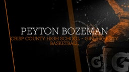 Crisp County girls basketball highlights Peyton Bozeman