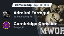 Recap: Admiral Farragut  vs. Cambridge Christian  2017