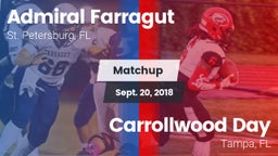 Matchup: Admiral Farragut vs. Carrollwood Day  2018