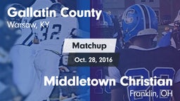 Matchup: Gallatin County vs. Middletown Christian  2016