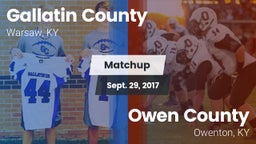 Matchup: Gallatin County vs. Owen County  2017