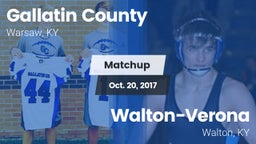 Matchup: Gallatin County vs. Walton-Verona  2017