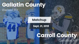 Matchup: Gallatin County vs. Carroll County  2018