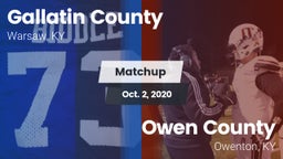 Matchup: Gallatin County vs. Owen County  2020