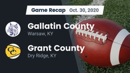Recap: Gallatin County  vs. Grant County  2020