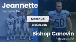 Matchup: Jeannette High vs. Bishop Canevin  2017