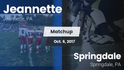 Matchup: Jeannette High vs. Springdale  2017